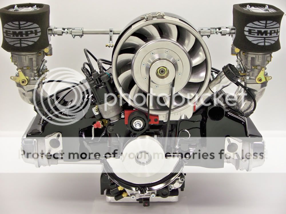 Bergmann's new serpentine 911 fan kit Kustom Coach Werks